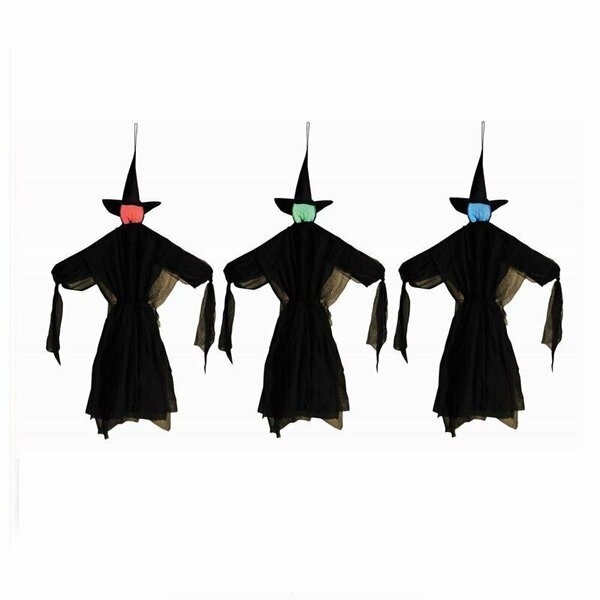 Fun World LIGHTD HANG WITCH 3PC 36in. 91545